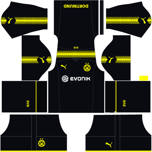 Borussia Dortmund Away Kit Dream League Soccer