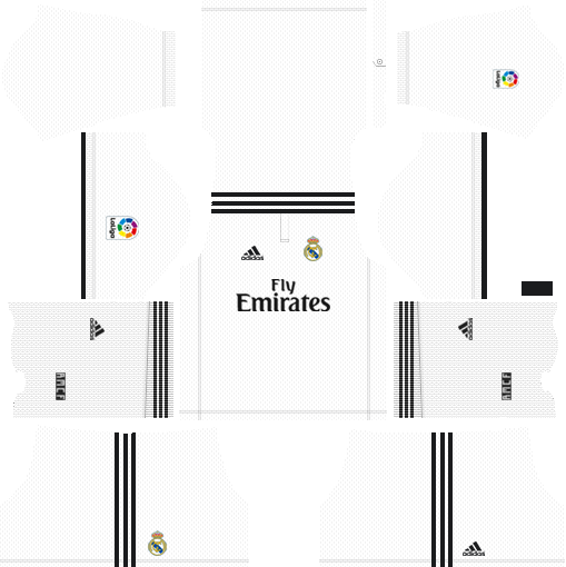 Real Madrid Home Kit 2018-2019 DLS