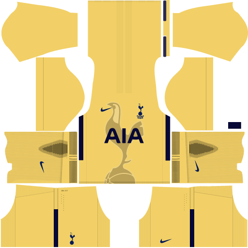 Tottenham Goalkeeper Home Kit DLS 2017 - 2018
