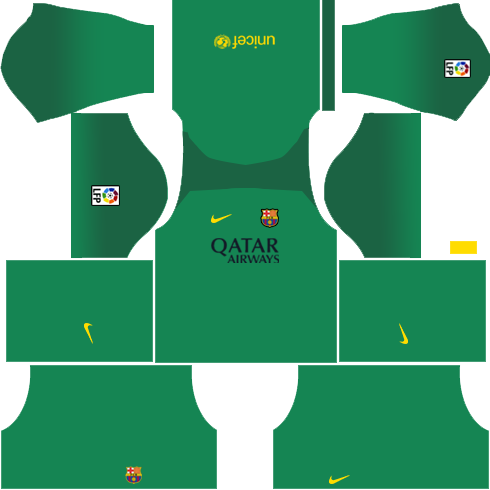 Barcelona Goalkeeper Home Kit 2013-2014