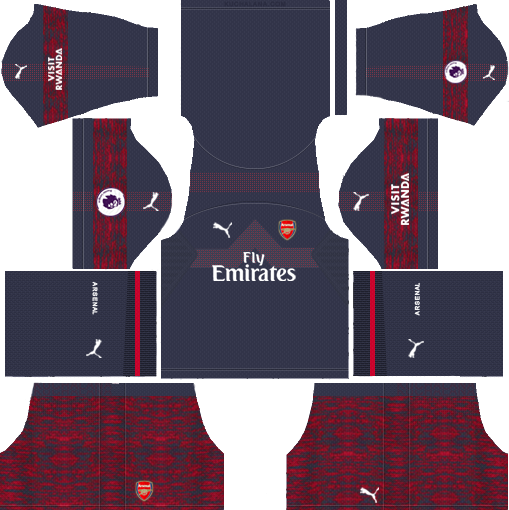 dream league soccer 2018 arsenal kit