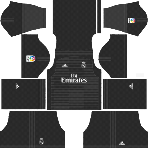 Real Madrid Goal keeper Home Kit 2018-2019 DLS