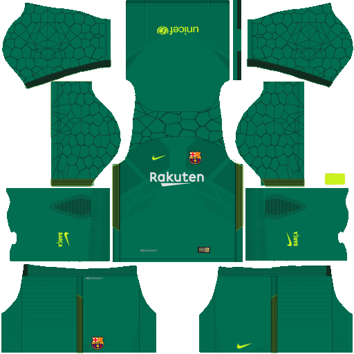 barcelona 2017 2018 dream league soccer goalkeeper away kits