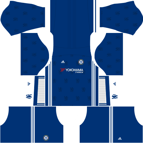 blue and white football kit