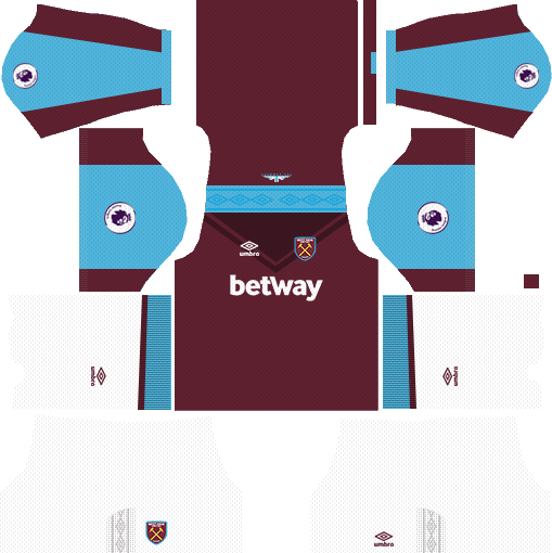 West Ham United Kits & Logo URL 2017-2018 Dream League Soccer