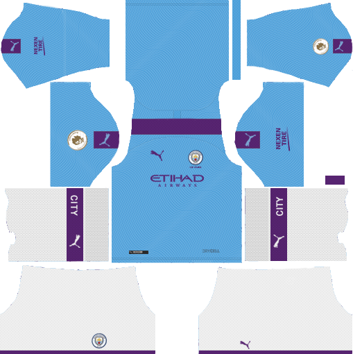 Manchester City 2019 2020 Kits Logo Dream League Soccer