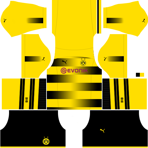 Borussia Dortmund Home Kit Dream League Soccer