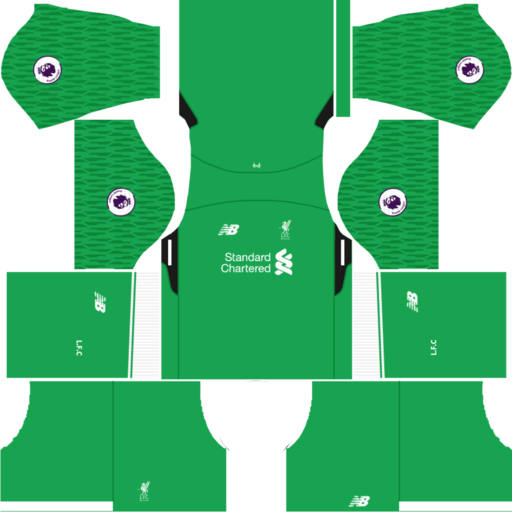 Liverpool GK Home Kit 2017-2018 Dream League Soccer