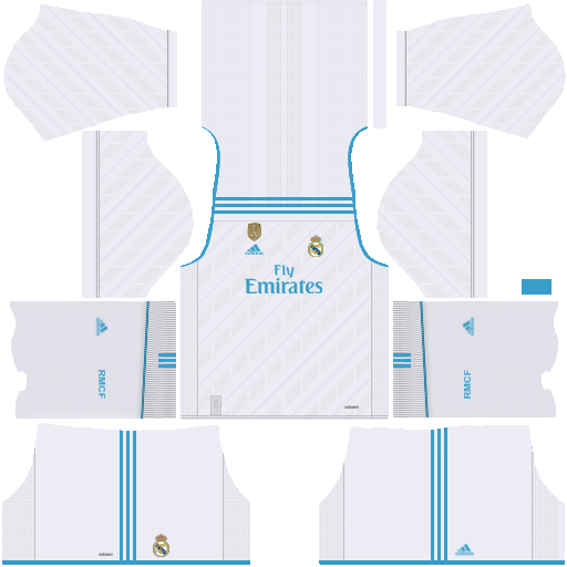 Real Madrid Home Kit 2017/2018 DLS