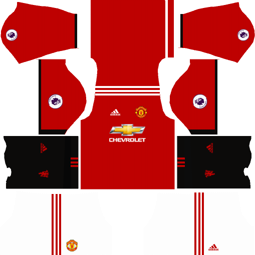 Manchester United Home Kit Dream League Soccer 2017-2018